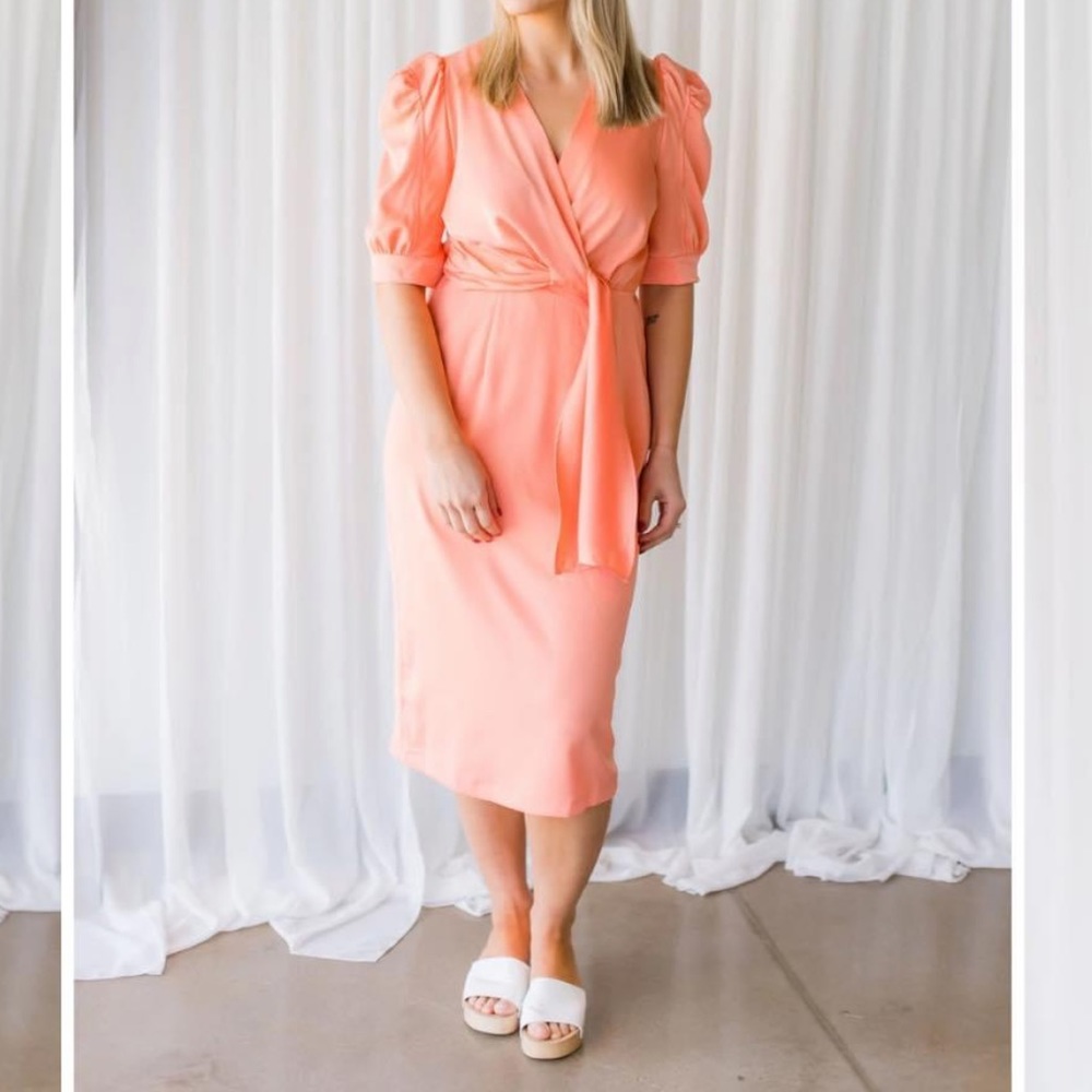 Coral dress size Large